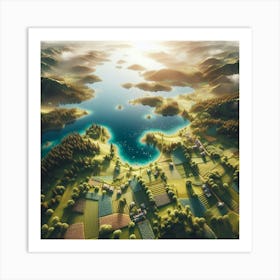 Aerial Landscape Art Print