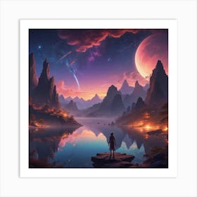 Landscape Painting 14 Art Print