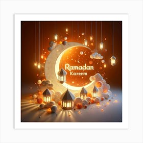 Ramadan Kareem Mubarak Greetings 6 1 Art Print