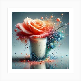 Rose In A Cup 1 Art Print