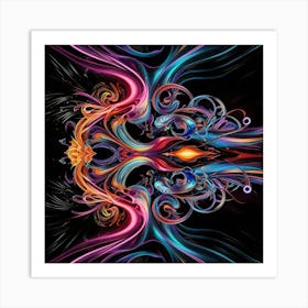 Leonardo Phoenix A Surreal Dreamlike Scene Featuring A Mesmeri 3 Art Print