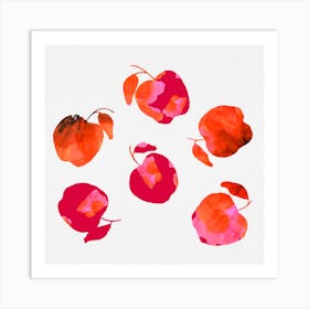 Apple Chiffon Pink Orange Art Print