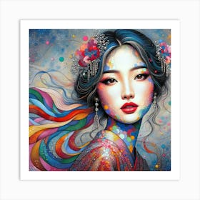 Exotic Beauty Artwork 75 Art Print