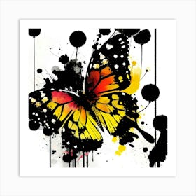 Butterfly Painting 163 Art Print