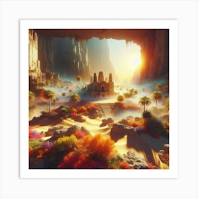 Egyptian Landscape 3 Art Print