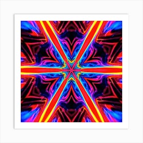 Psychedelic Cross Art Print