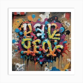 Graffiti London Art Print