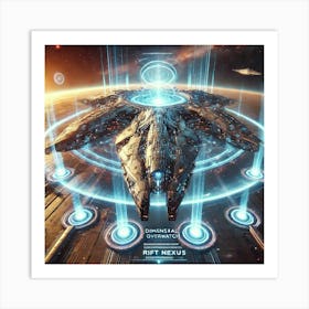 A Stunning Depiction Of The Rift Nexus, The Centra Art Print