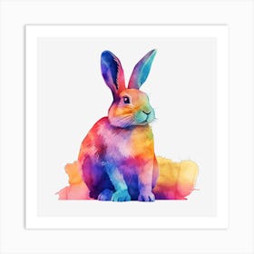 Rainbow Rabbit Póster