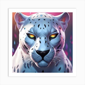 Snow Leopard 1 Art Print