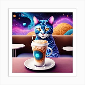 Cosmic Catfeine 15 Art Print