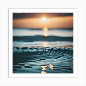 Sunset At The Beach Art Print