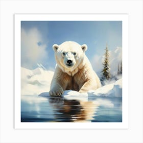 Polar bear Art Print