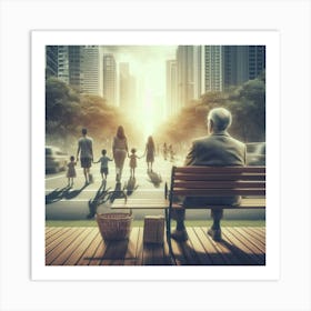 Portrait Of An Elderly Man Art Print