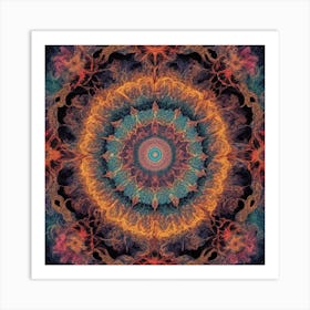 Psychedelic Mandala 3 Art Print