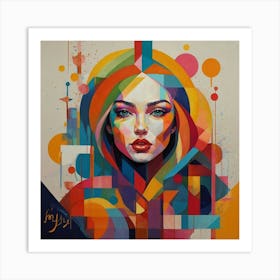 Abstract Piece Of Super Model Art Print