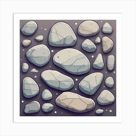 Set Of Stones Art Print