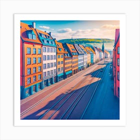 Cityscape Of Berlin, Germany Art Print