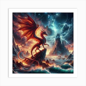 The Red Dragon 1 Art Print