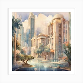 City In The Sky Art Print