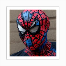 Spiderman Scary Spiderman Face Paint Art Print