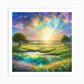 Landscape With Broken Glass Art Print