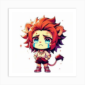 Cute Lion 3 Art Print