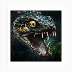 Snake Attack Art Print