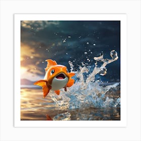 Pokémon Goldfish Art Print