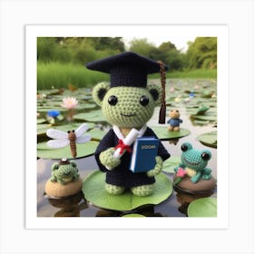 Amigurumi, Frog Art Print