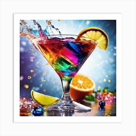 Rainbow Cocktail Art Print