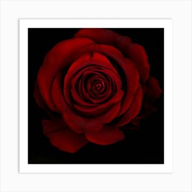 Red Rose Art Print