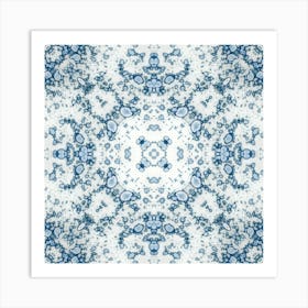 Pattern Blue Lagoon Art Print