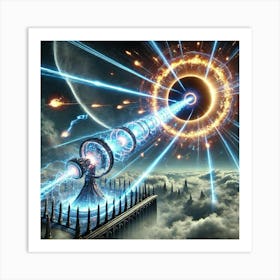 Eclipse Flare Massive Wave Directed Art Print