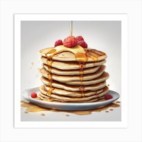 Pancakes With Syrup 1 Art Print