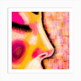 Woman'S Face Art Print