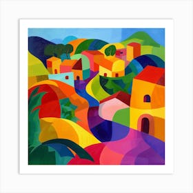 Abstract Travel Collection San Pedro Sula Honduras 4 Art Print