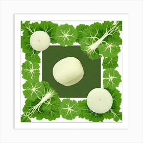 White Turnip Art Print