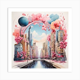 Cityscape 2 Art Print