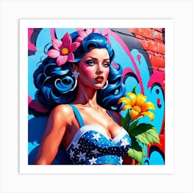 Pin Up Girl 7 Art Print