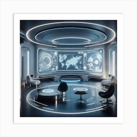 Futuristic Room 1 Art Print