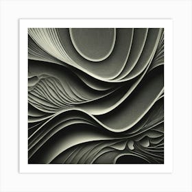 Organic Monochromatic_#1 Art Print