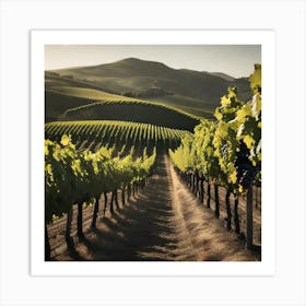 Vineyards In California 2 Art Print