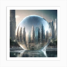 Futuristic Cityscape 95 Art Print