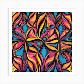 Abstract Swirls Art Print