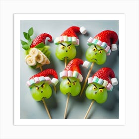 Grinch Kabobs Art Print