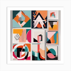 A Vibrant Collection Of Desenio 2 Art Print