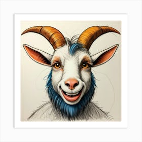 Goat Head 31 Art Print