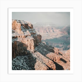 Grand Canyon Snow Art Print