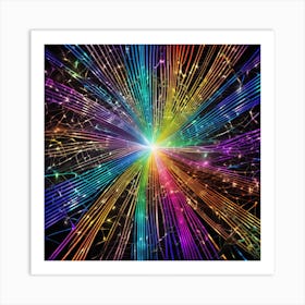 Rainbow Burst 14 Art Print